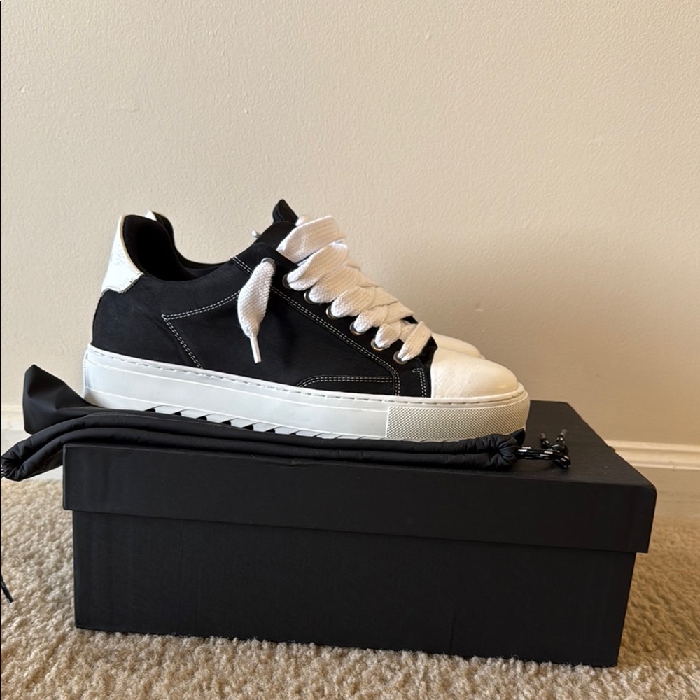 Numeris Black and White Sneakers with Two-Tone Design (Brand new never worn)